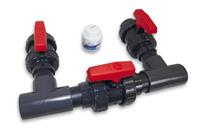 Bypass-Set für Wärmepumpen/Dosieranlagen | Ø 50 mm Klebemuffe -unverklebt-