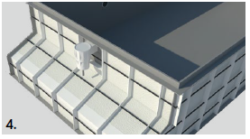 Rolloschacht (inkl. Abschirmplatte)