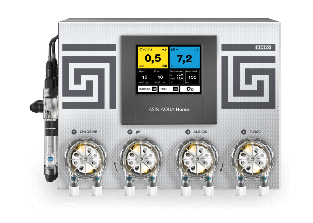 Midas Chlor Technikpaket | MIDA.Sin Pro ph/Redox | MIDA.APOLLO GFK Filterbehälter 560mm | InverHero frequenzgesteuerte Filterpumpe | 230 V | inkl. WiFi-Modul | verrohrt und verkabelt