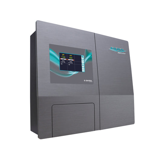 Bayrol Chlor Technikpaket | BAYROL PoolRelax® 3 Chlor (Cl/pH) | Filter Lagos Ø 500 mm | Speck Badu Top 12 | verrohrt und verkabelt