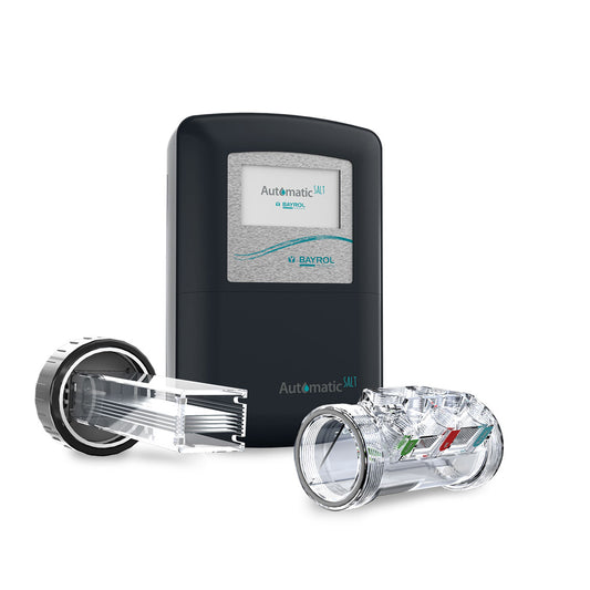 Bayrol Salt Technikpaket | BAYROL Automatic Salt 5 ph/Redox| Filter Lagos Ø 500 mm | Speck BADU Prime 11 | 230 V | verrohrt und verkabelt