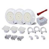 LED Unterwasserscheinwerfer | DVM Leuchtmittel RGB | Ø100 mm | Set mit 3 St.