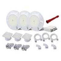 LED Unterwasserscheinwerfer | DVM Leuchtmittel Weiß | Ø100 mm | Set mit 3 St.