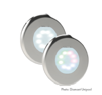 Astral LUMIPLUS FLEXI V1 Weiß mit Edelstahlblende rund 25 mm
