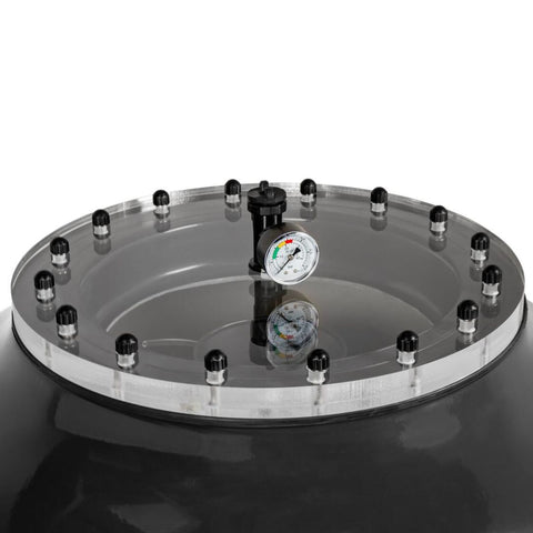 Transparenter Schauglasdeckel für Trend Pool GFK Filterkessel HSF-4 Plus u. HSF-6 Plus | 1/2" Gewinde | inkl. Entlüftungsventil 1/2"