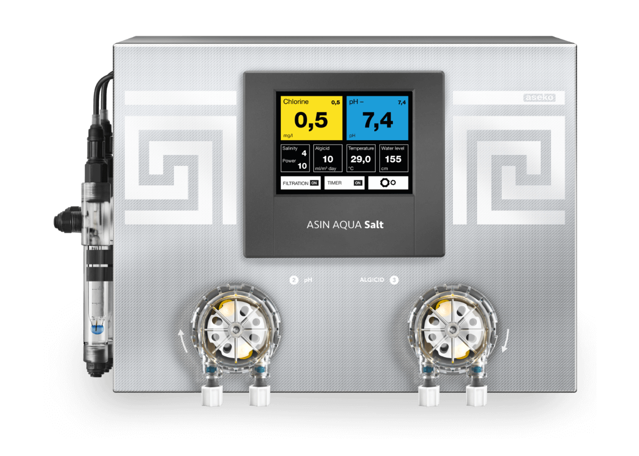 Midas Salz Technikpaket | MIDA.Sin Salt ph/Redox | MIDA.APOLLO GFK Filterbehälter 560mm | InverHero frequenzgesteuerte Filterpumpe | 230 V | inkl. WiFi-Modul | verrohrt und verkabelt (Kopie)