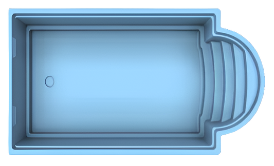 GFK Becken Neptun 850 | Beckenaußenmaße: 850cm x 380cm x 153cm