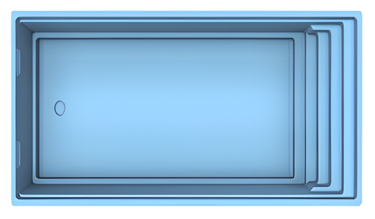 GFK Becken Platinum 900 | Beckenaußenmaße: 900cm x 380cm x 153cm