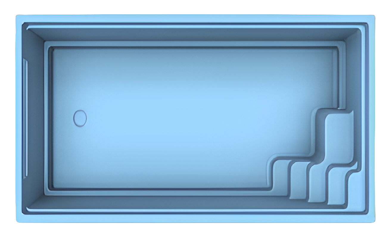 GFK Becken Jade 670 | Beckenaußenmaße: 670cm x 350cm x 151,5cm