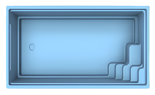 GFK Becken Jade 670 | Beckenaußenmaße: 670cm x 350cm x 151,5cm