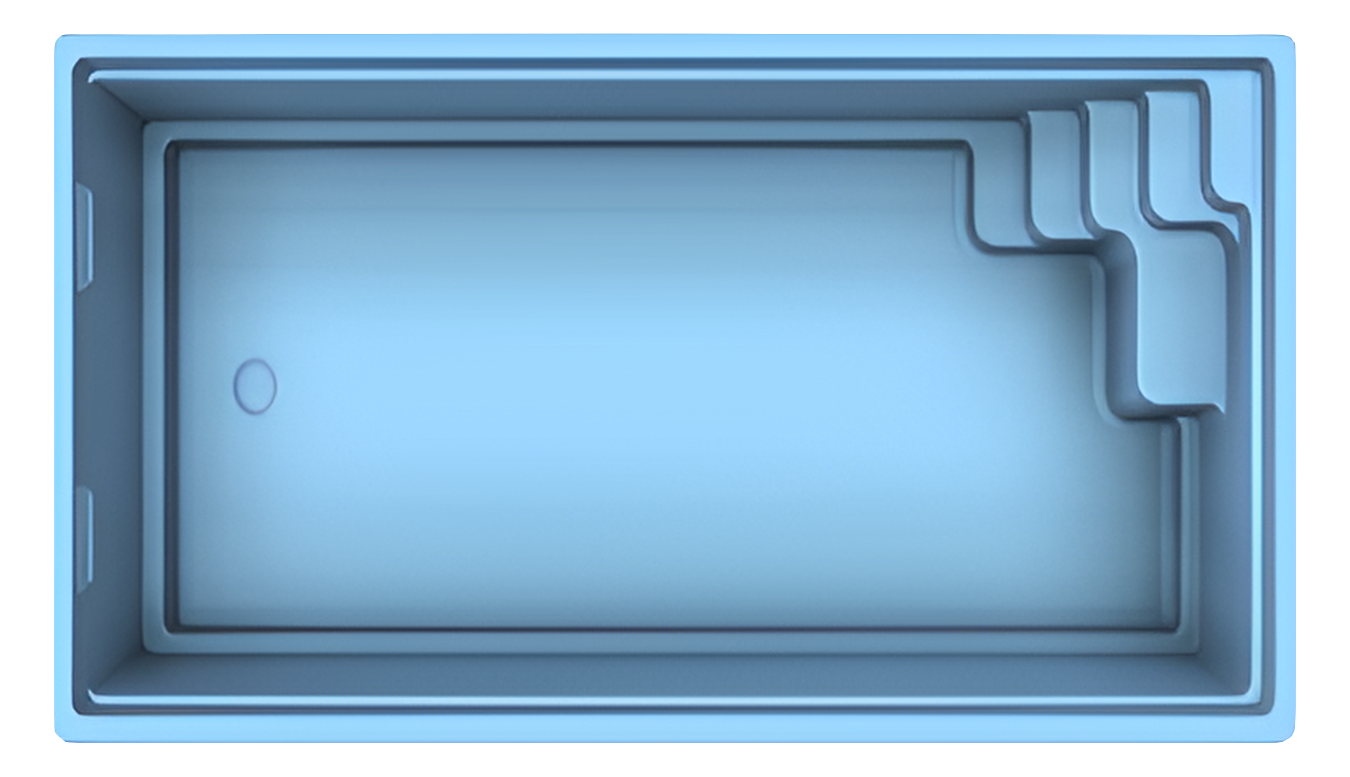 GFK Becken Brill 750 | Beckenaußenmaße: 750cm x 350cm x 153cm