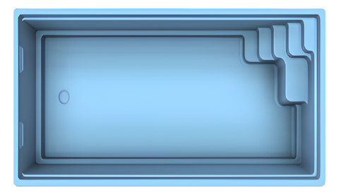 GFK Becken Brill 750 | Beckenaußenmaße: 750cm x 350cm x 153cm