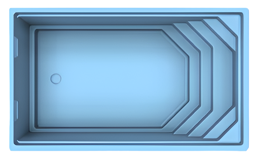 GFK Becken Shell 720 | Beckenaußenmaße: 720cm x 350cm x 153cm