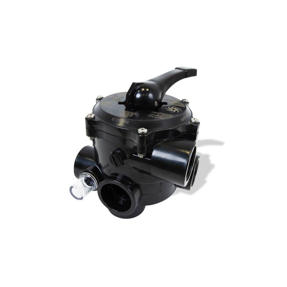 Peraplas 6 Wege Side Mount Rückspülventil Ocean V6 ND SM10 | Schwarz